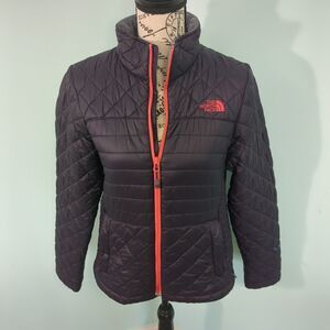 The North Face Girls Purple Quilted Winter Coat Jacket Size XL xv activ